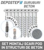 suruburi beton pentru fixarea scarilor de pod depostep